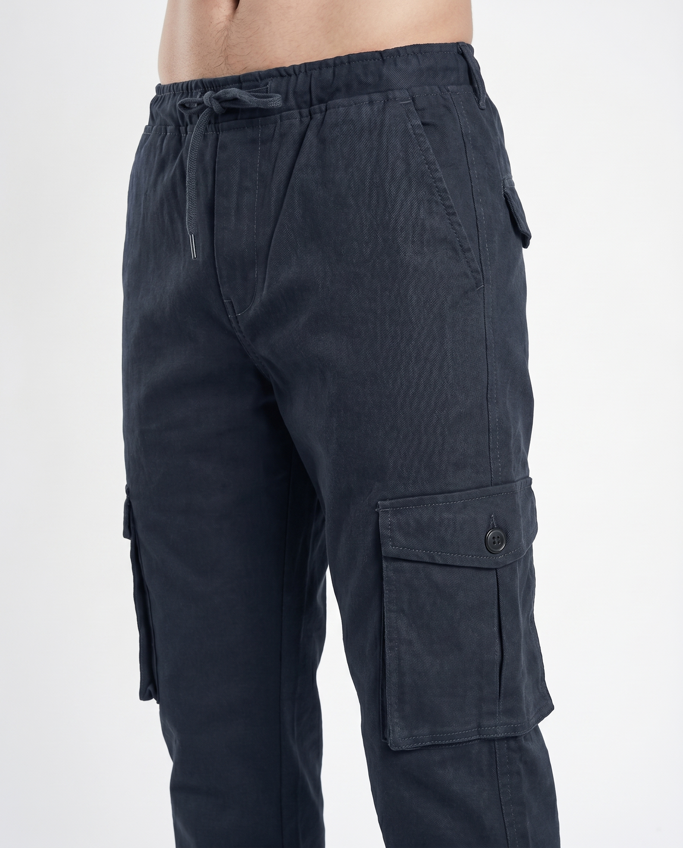 Built to hold its line — Men's Dark Navy Cargo Trousers