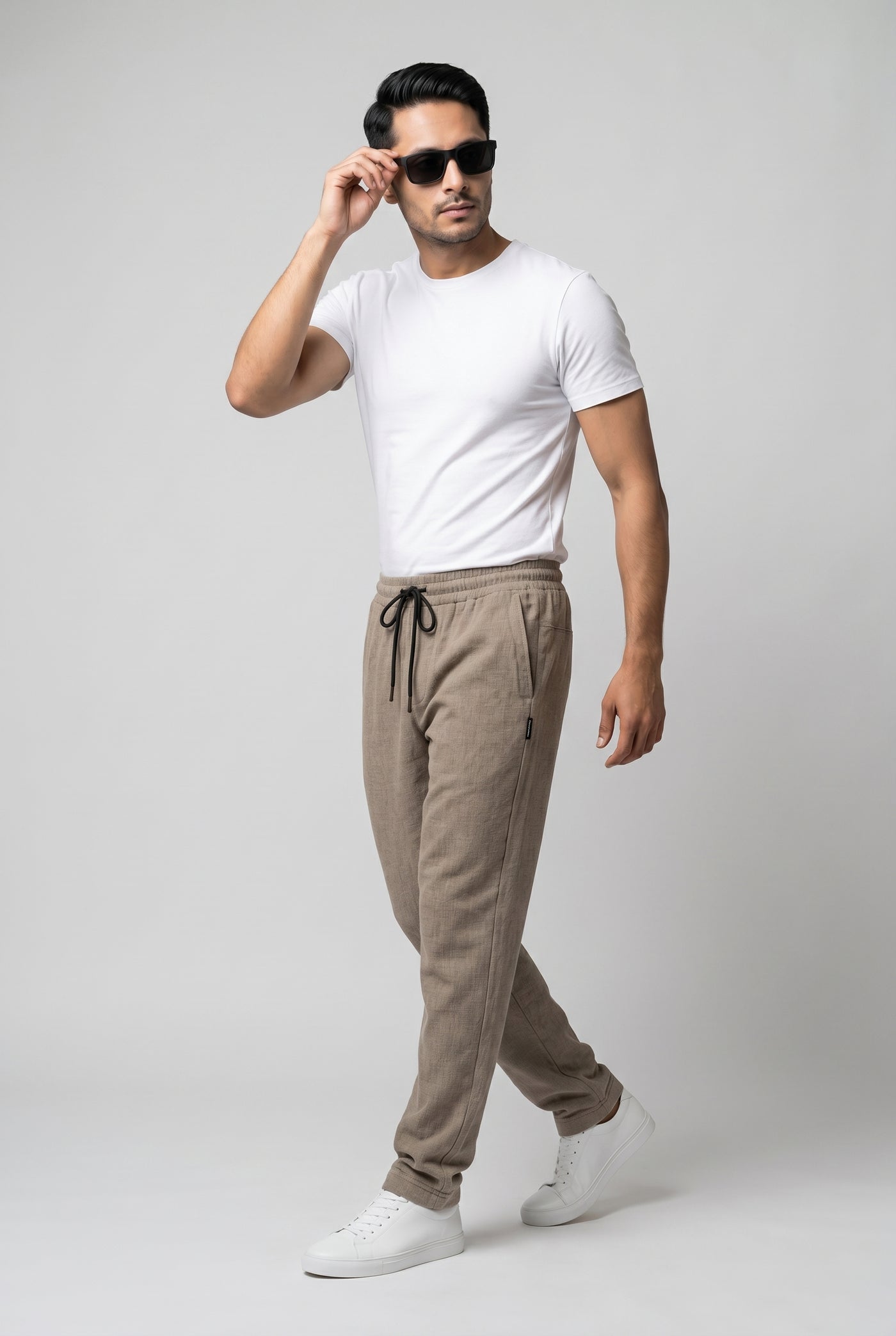 Cut tailored, not tight — Brown Knitted Trouser - Regular-fit
