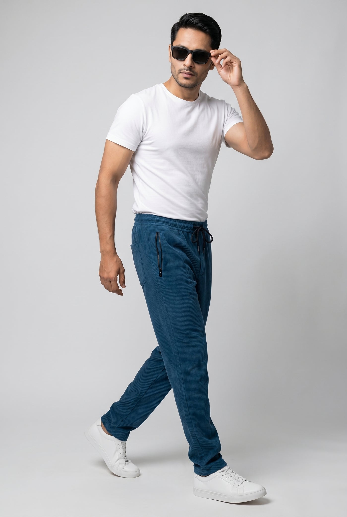 Cut tailored, not tight — Zinc Knitted Trouser - Regular-fit