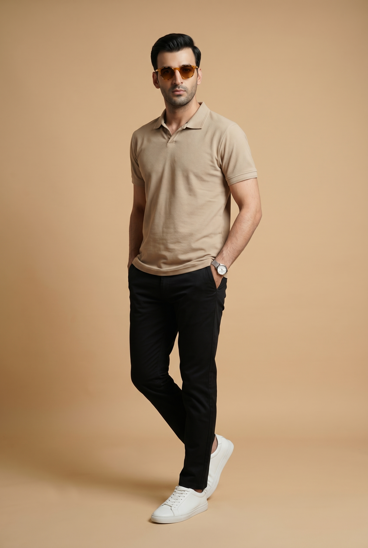 Cut tailored, not tight — Men's Skin Popcorn Polo