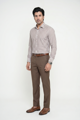 Men's Brown Formal Shirt – Executive Series