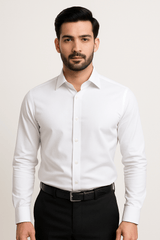 Men's White Formal Shirt – Executive Series