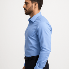 Men's Royal Blue Formal Shirt – Executive Series