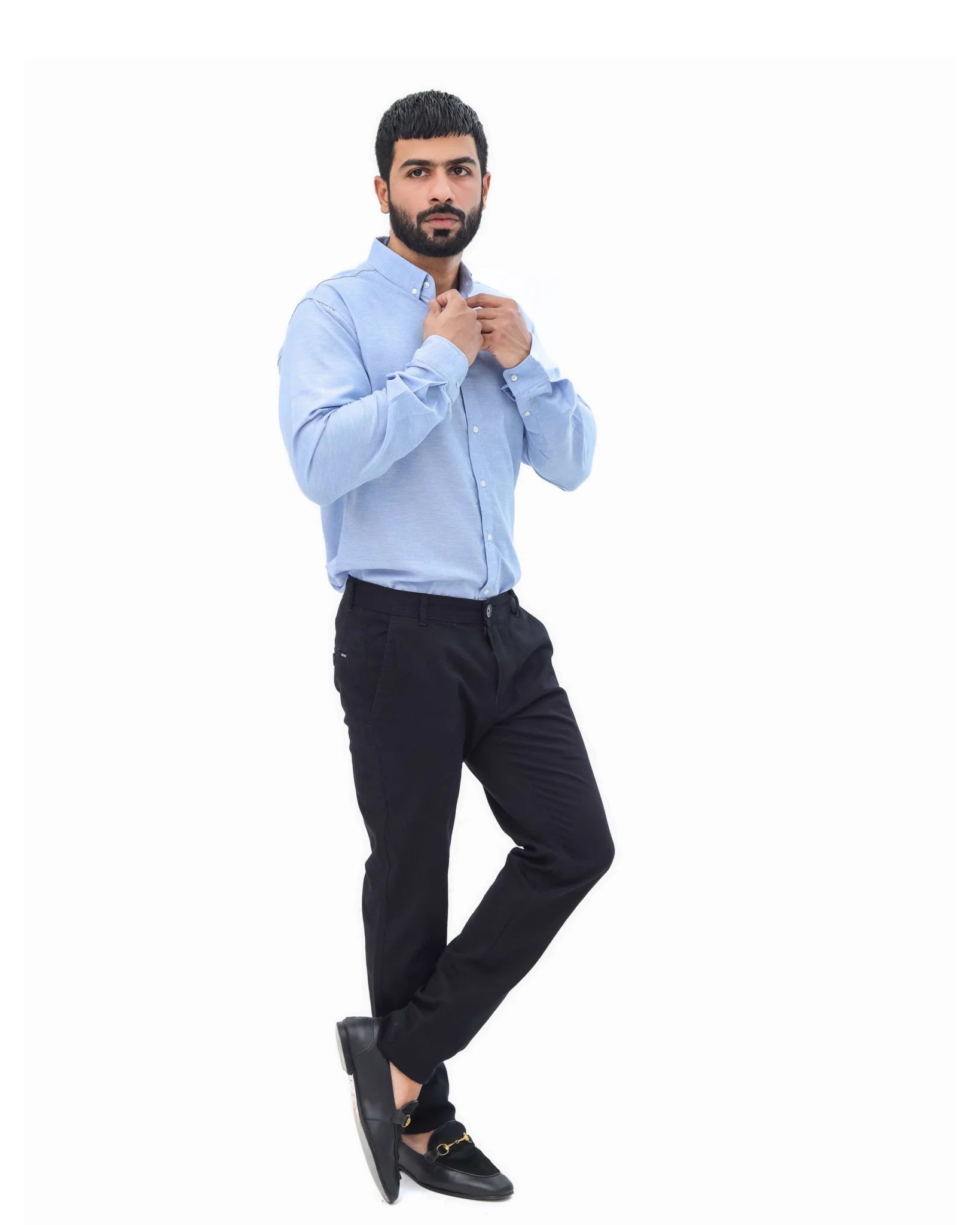 Black Cotton Pant - Garderobe Clothing USAUBC - 002