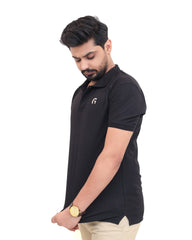 Black Polo Shirt - Garderobe Clothing USA