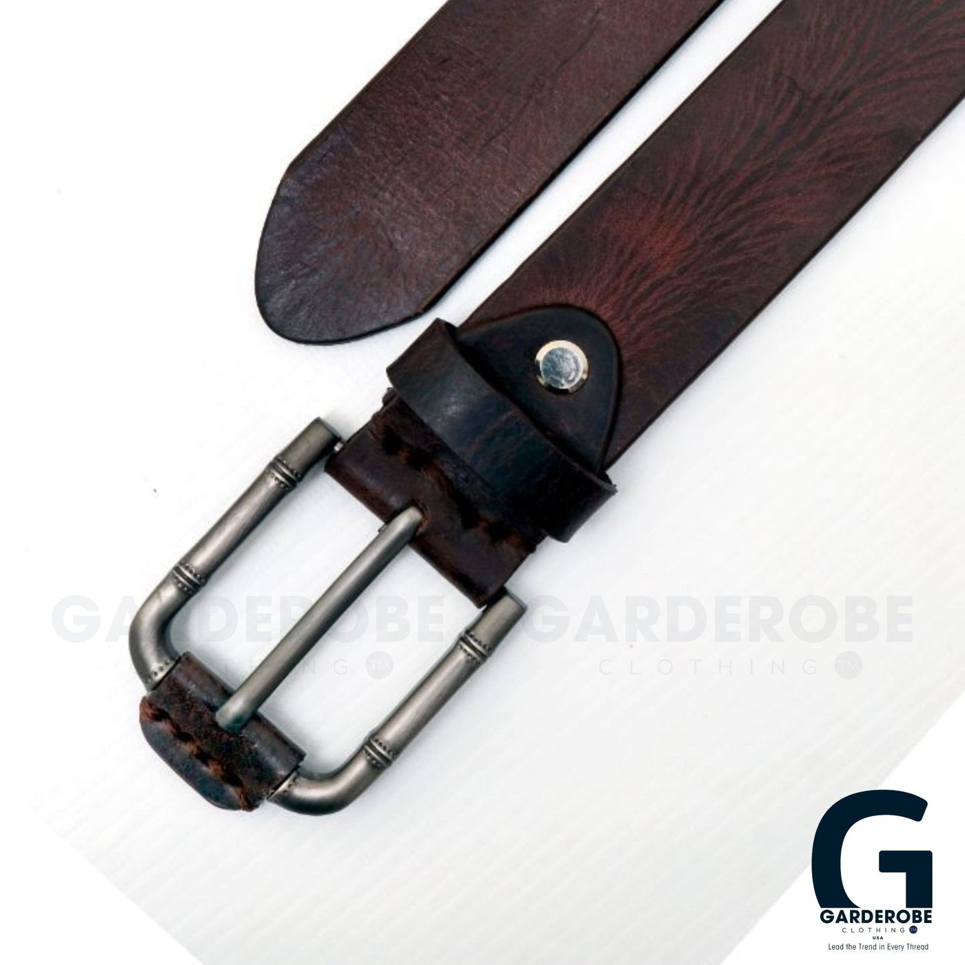 Built to hold its line — Brickwood Brown Leather Belt