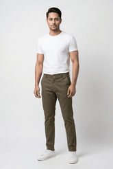 Clay Camel cotton pant - Garderobe Clothing USA