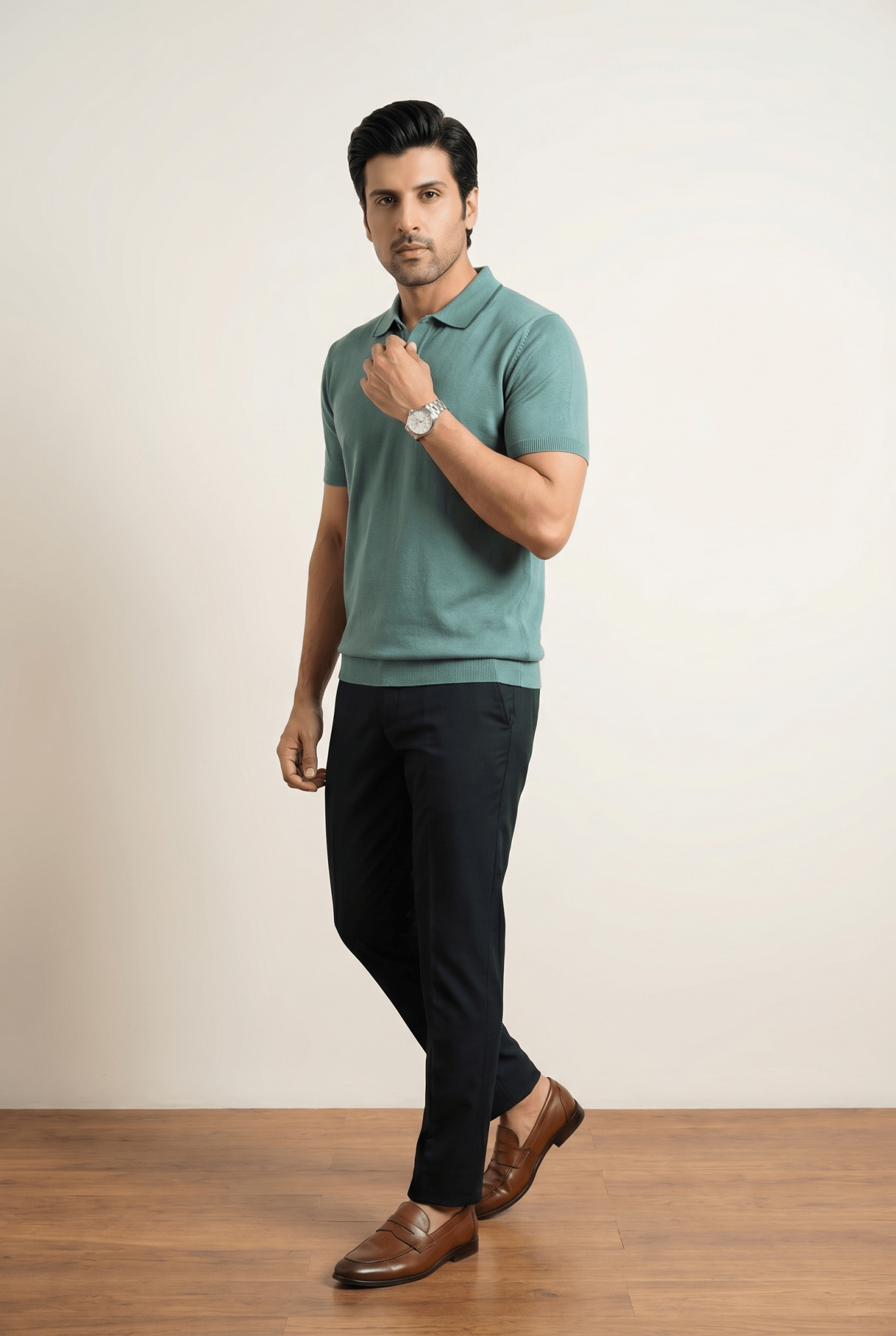 Creamy Polo Shirt - Garderobe Clothing USA