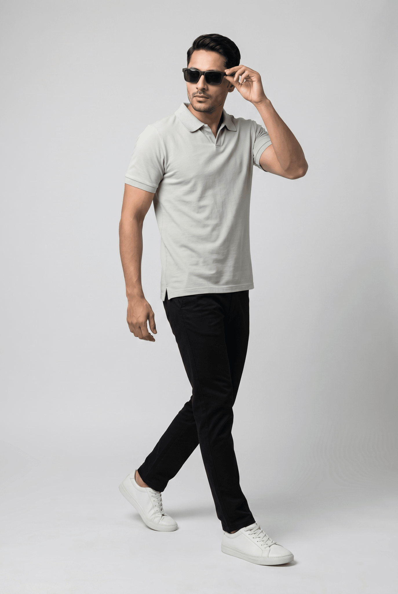 Creamy Polo Shirt - Garderobe Clothing USA