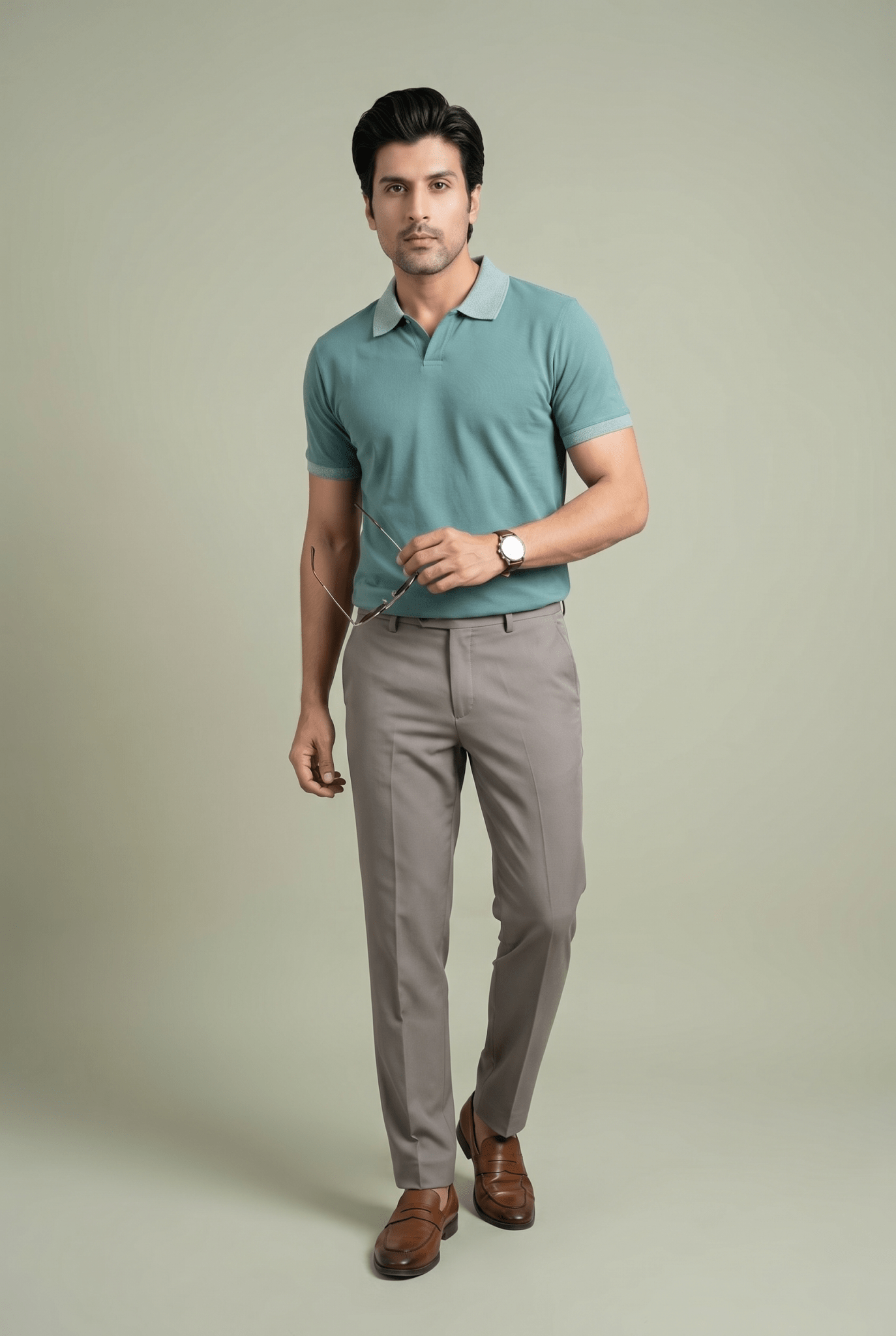 Creamy Polo Shirt - Garderobe Clothing USA