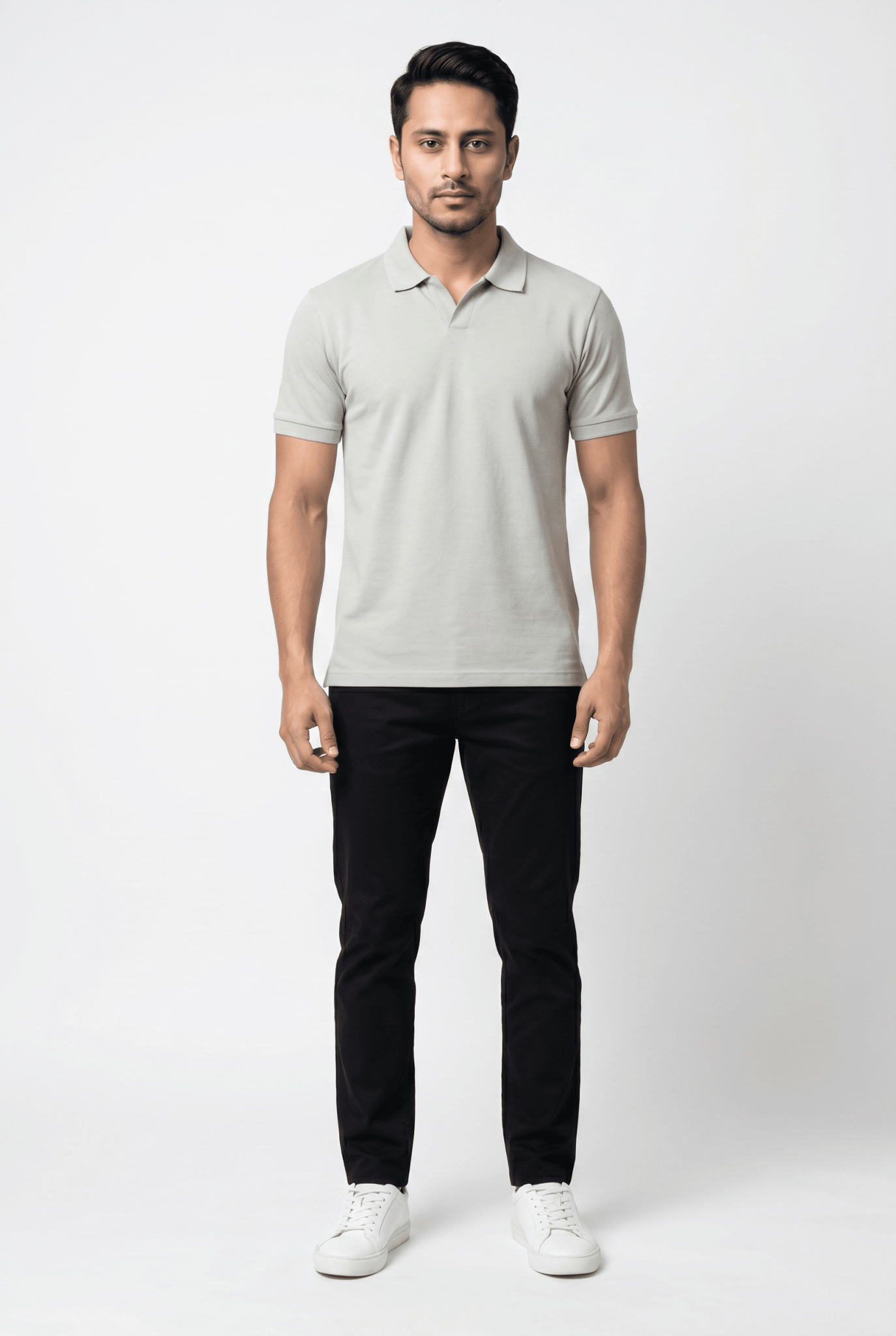 Creamy Polo Shirt - Garderobe Clothing USA