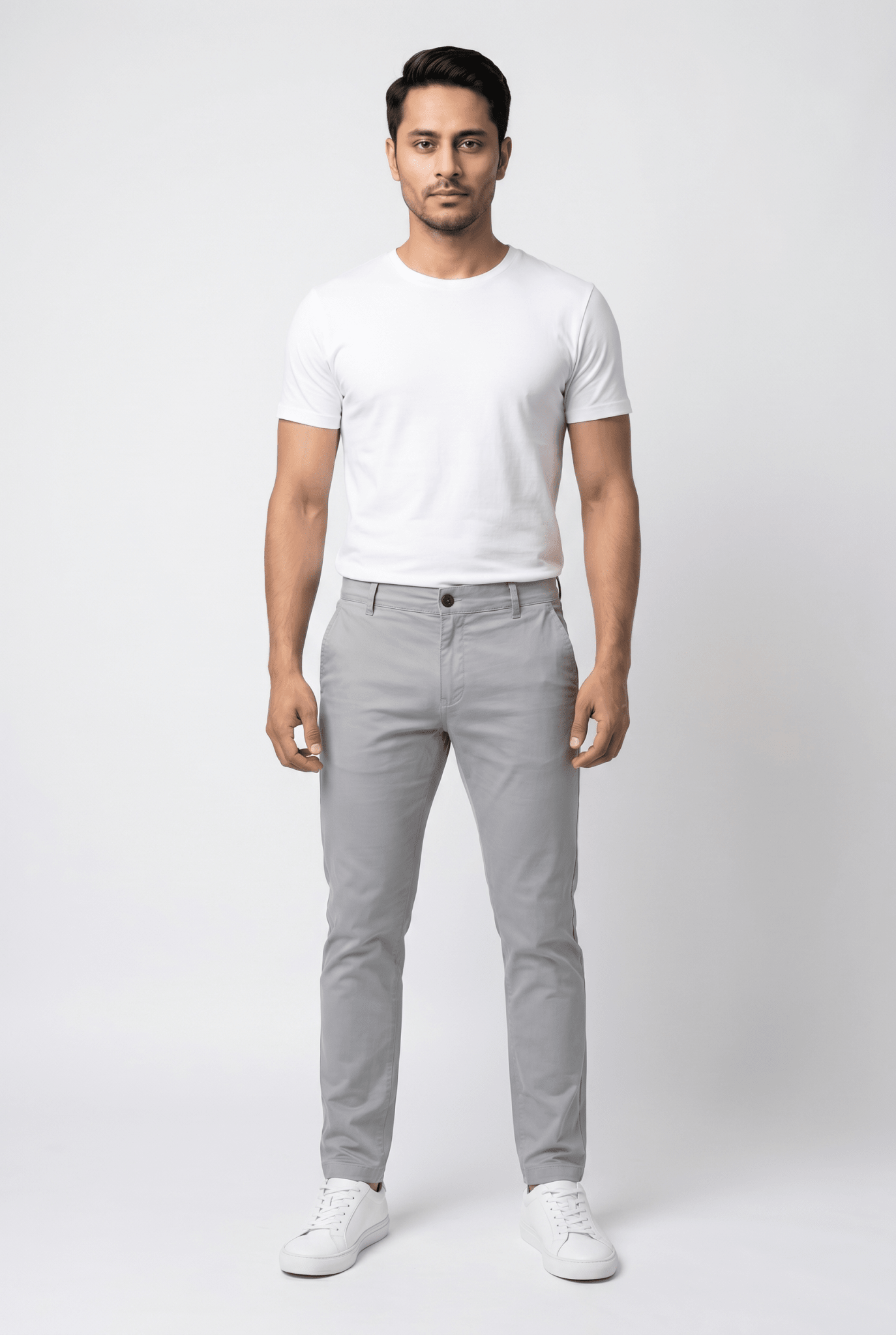 Graphite Tint Cotton Pant - Garderobe Clothing USAGTC-001