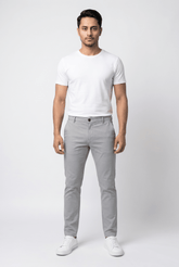 Graphite Tint Cotton Pant - Garderobe Clothing USAGTC-001