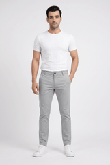 Graphite Tint Cotton Pant - Garderobe Clothing USAGTC-001