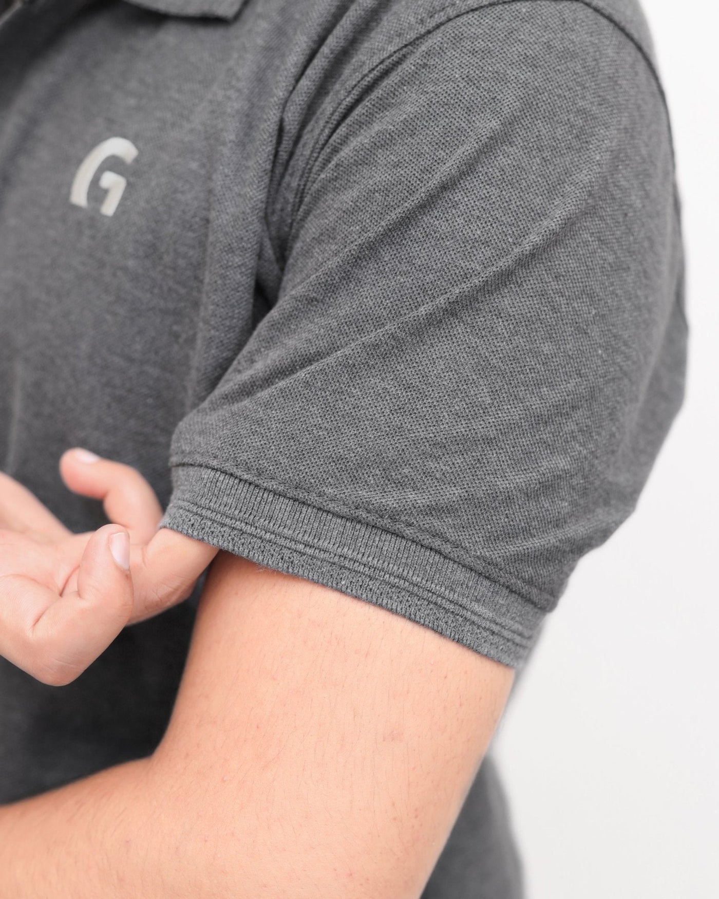 Cut tailored, not tight — Gray Polo Shirt