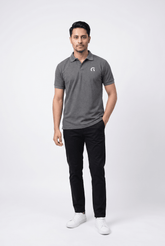 Gray Polo Shirt - Garderobe Clothing USA