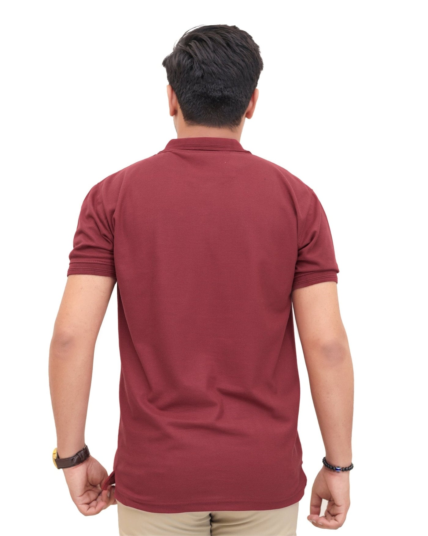 Cut tailored, not tight — Maroon Polo Shirt