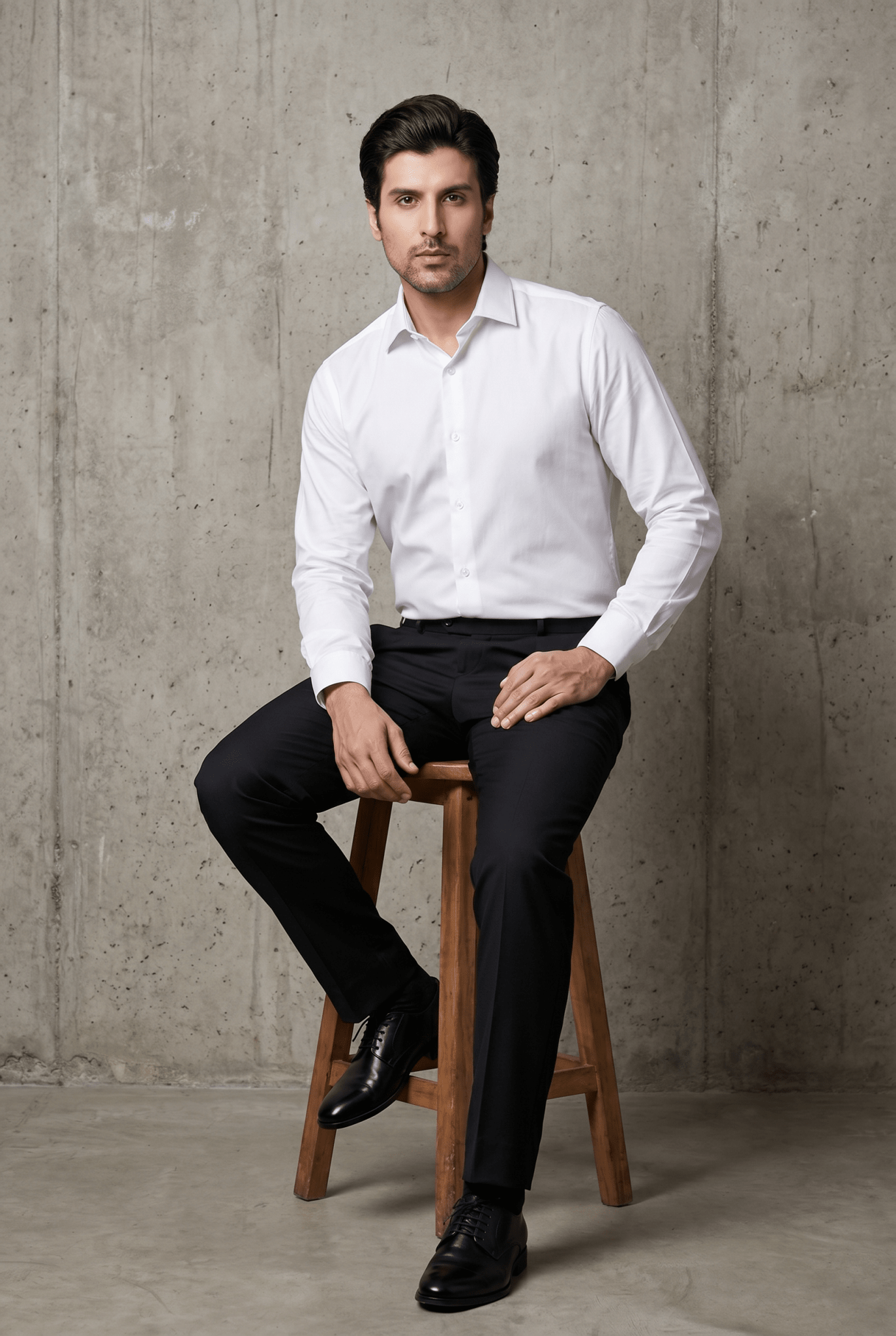 From the office to the evening — Men's Black Formal Dress Pants