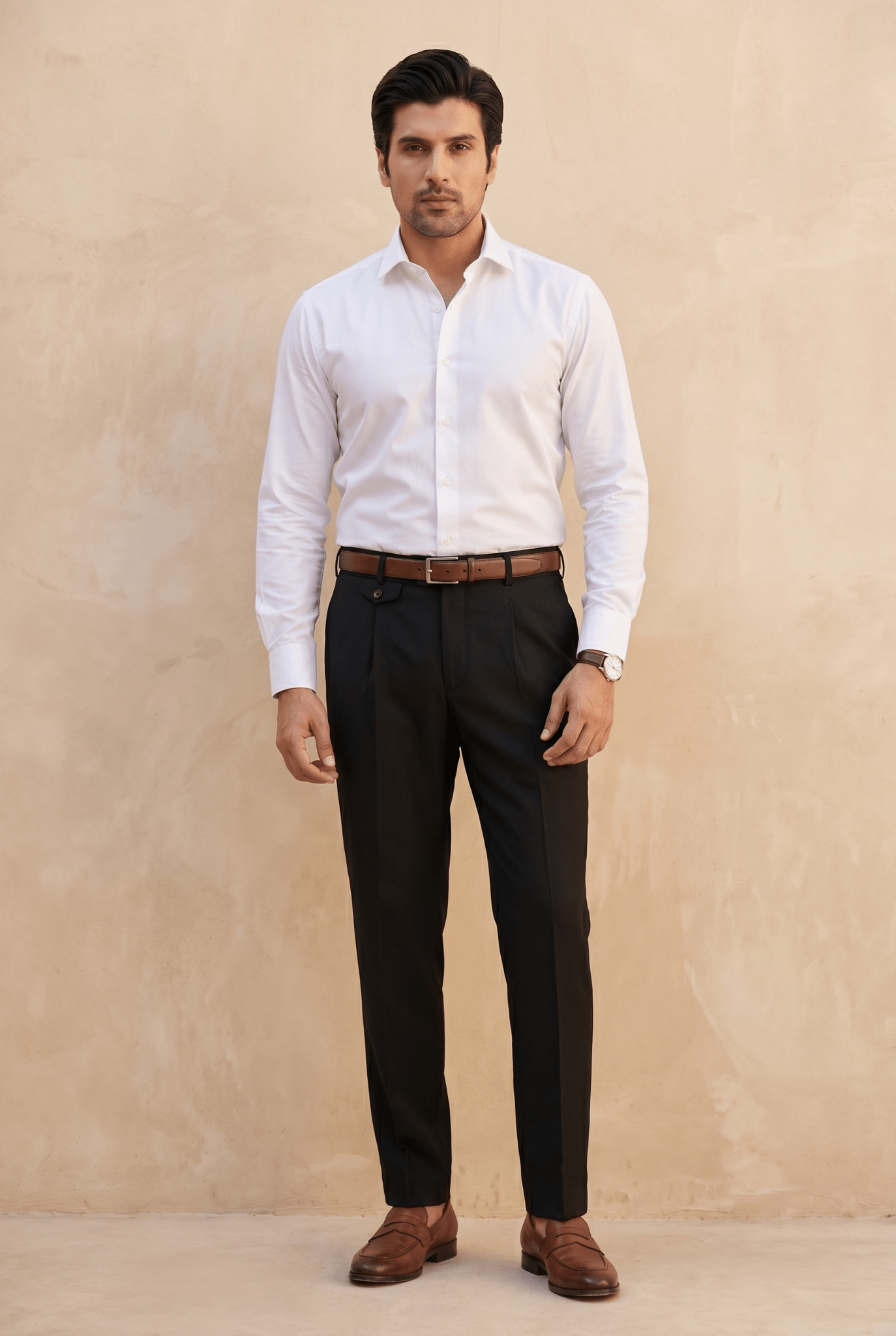 Cut tailored, not tight — Men's Black Gurkha Pants