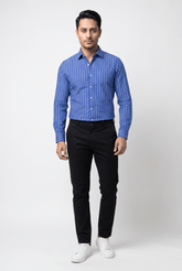Men's Blue Lining Shirt - Garderobe Clothing USAGRB-LIN-BLU-S