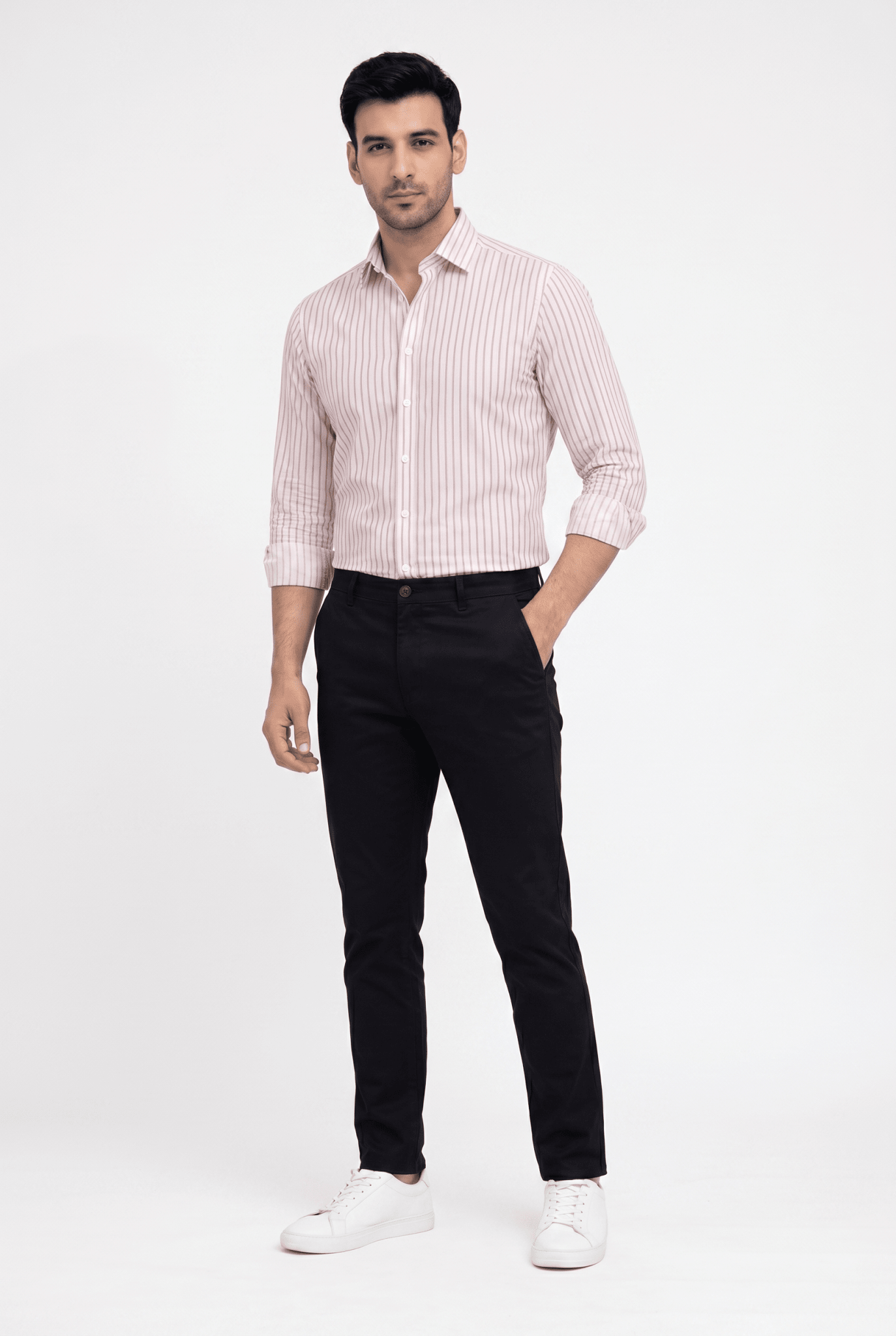 Built to hold its line — Men's Brown Lining Shirt