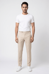 Men's Creamy Formal Dress Pants - Garderobe Clothing USAGRB-FDP-CRE-W30