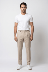 Men's Creamy Gurkha Pants - Garderobe Clothing USAGRB-GUR-CRE-W30