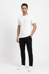 Men's Creamy Waffle-Knit Tee - Garderobe Clothing USAGRB-TEE-CWA-S