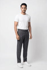 Men's Grey Gurkha Pants - Garderobe Clothing USAGRB-GUR-GRE-W30