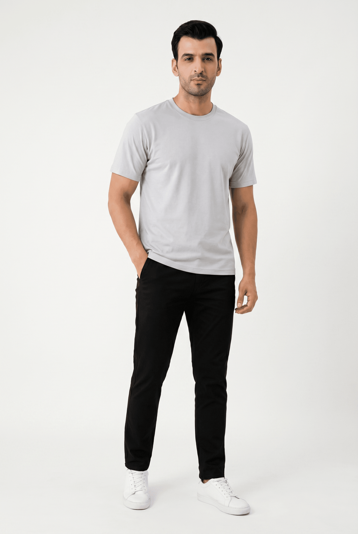 Built to hold its line — Men's Grey Light Tee
