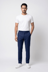 Men's Navy Blue Gurkha Pants - Garderobe Clothing USAGRB-GUR-NBL-W30
