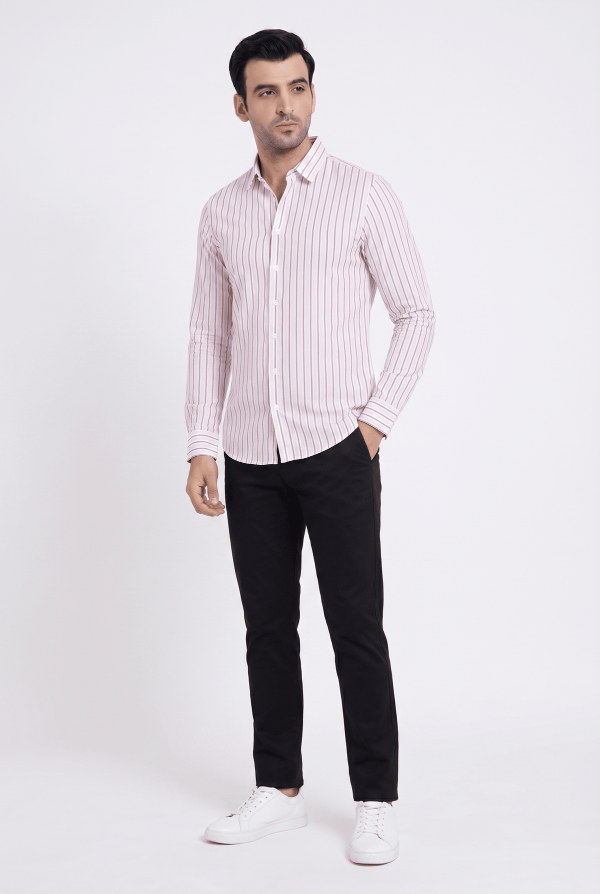 Built to hold its line — Men's Pink Lining Shirt