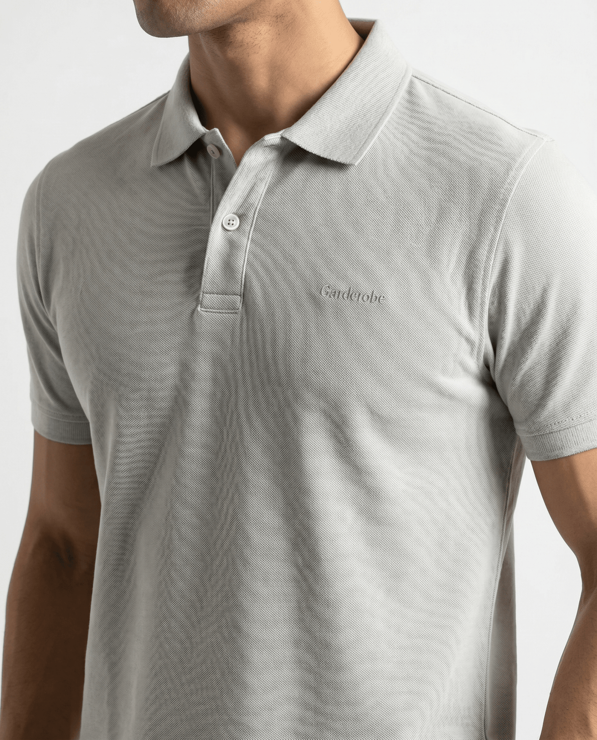 Built to hold its line — Men's Sea Green Knitted Polo