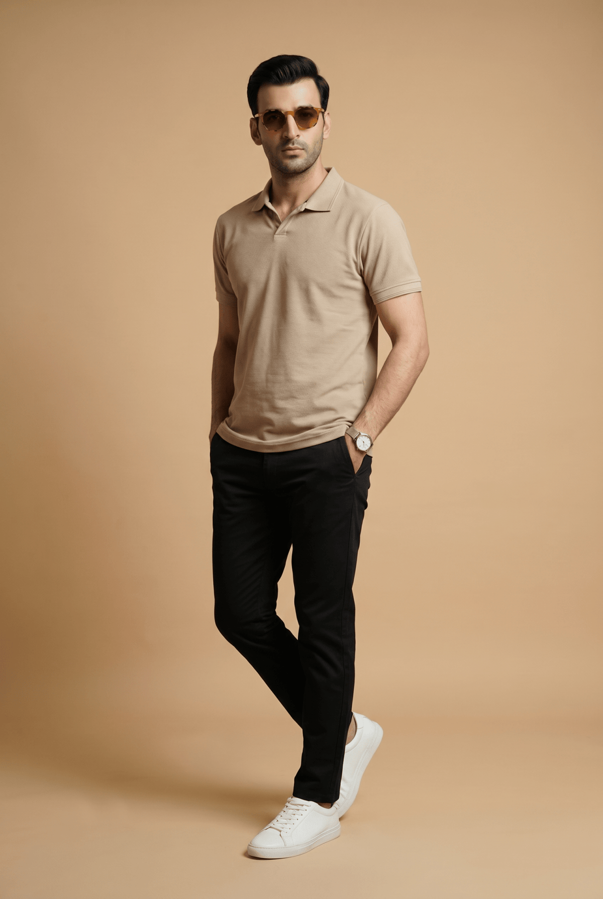 Cut tailored, not tight — Men's Skin Popcorn Polo