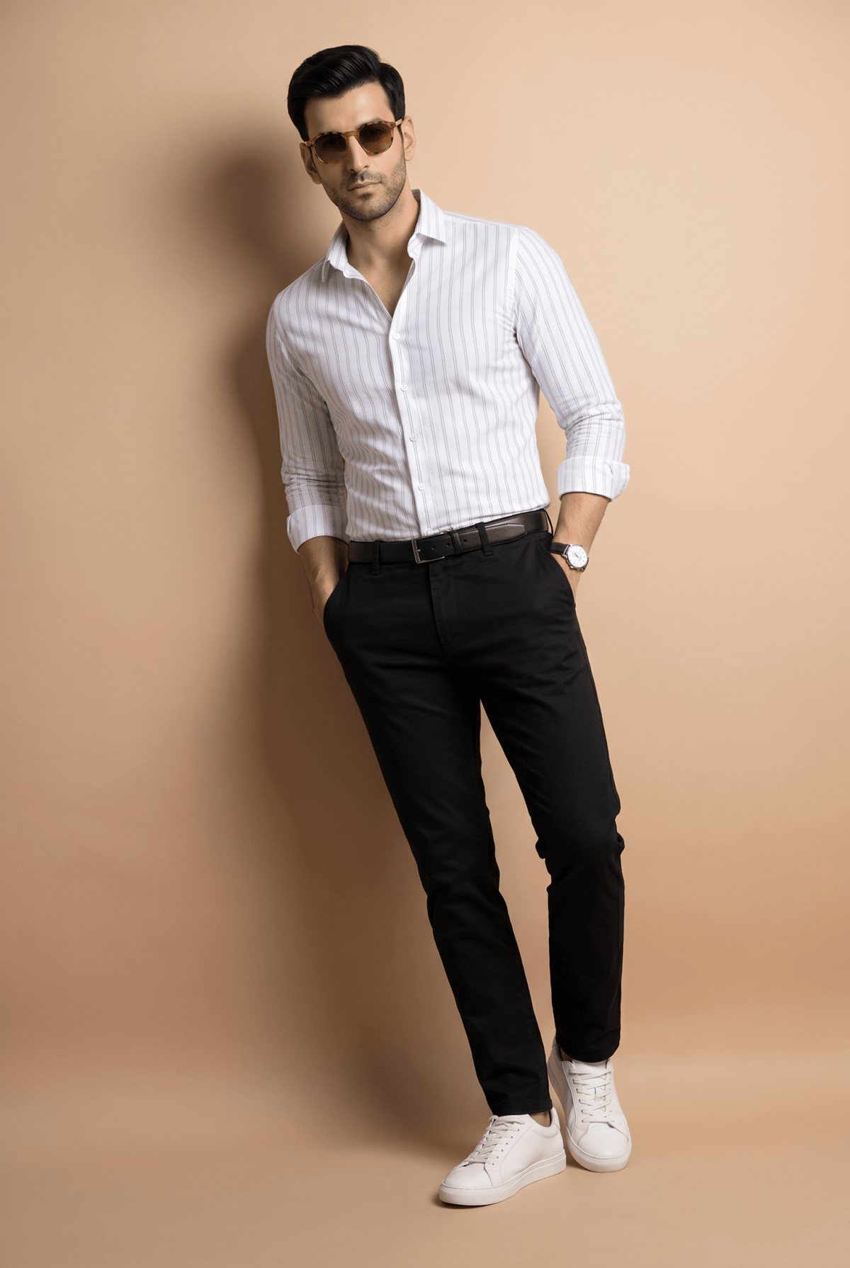 Cut tailored, not tight — Men's Skywhite Lining Shirt
