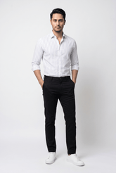 Men's Skywhite Lining Shirt - Garderobe Clothing USAGRB-LIN-SKY-S