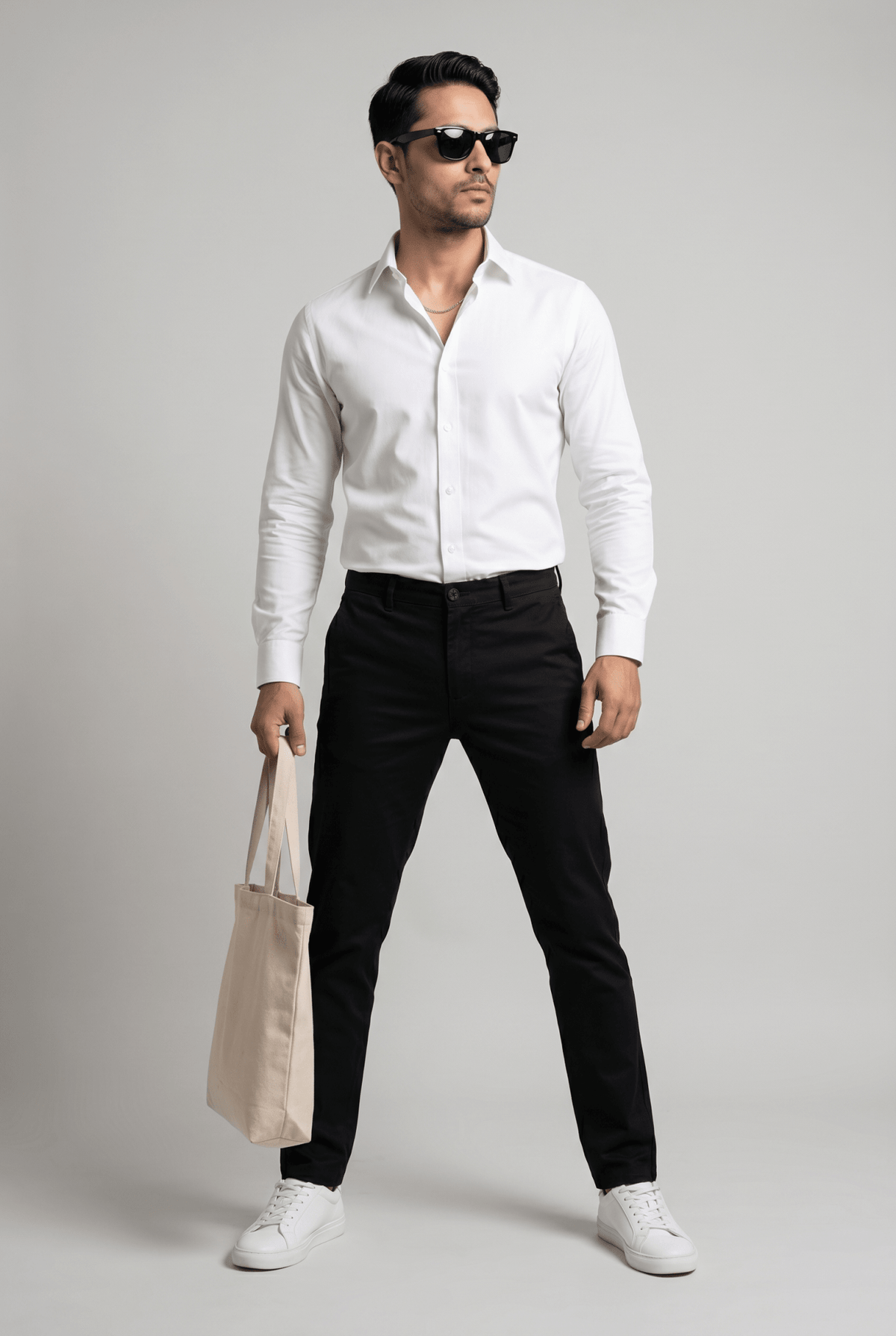 From the office to the evening — Men's White Formal Shirt – Executive Series