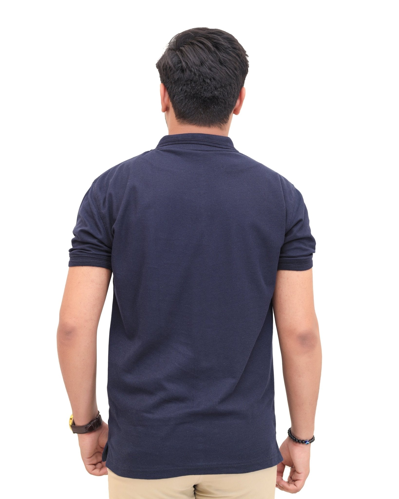 Navy Blue Polo Shirt - Garderobe Clothing USA