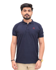Navy Blue Polo Shirt - Garderobe Clothing USA