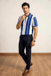 Navy Blue Polo Shirt - Garderobe Clothing USA