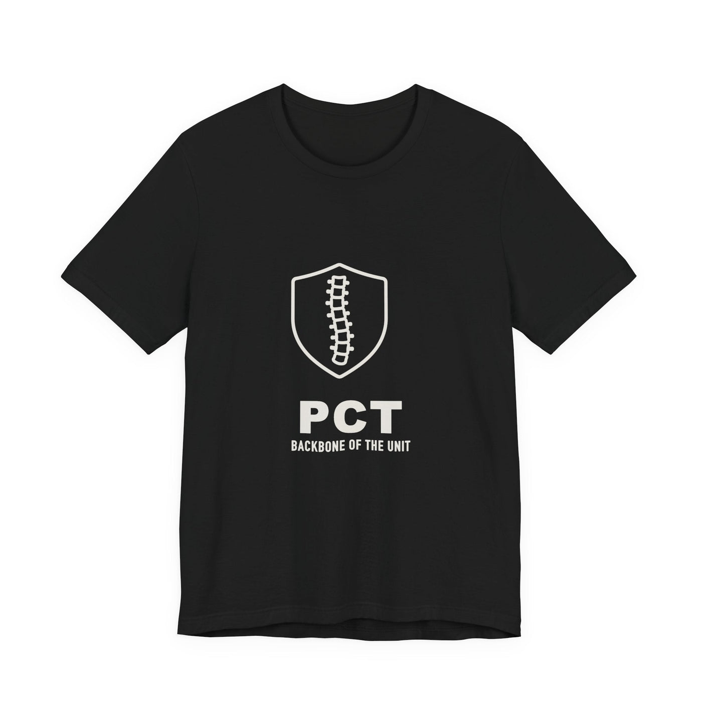 Considered fabric, premium hand-feel — PCT Backbone of the Unit Tee