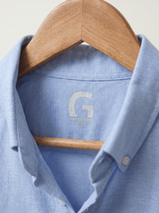 Sky Blue Casual Shirt - Garderobe Clothing USASKC-001