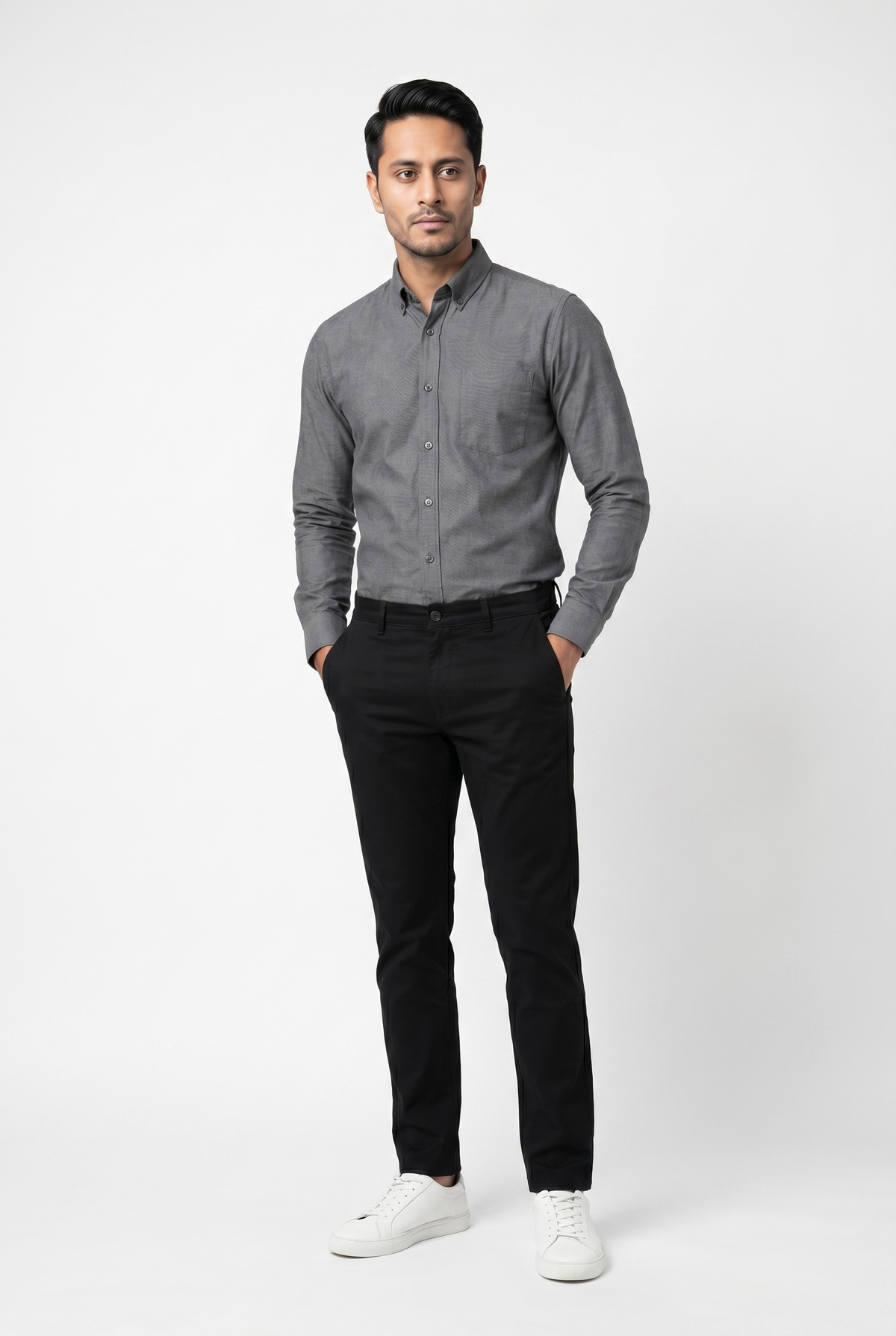 Men's Grey Formal Shirt – Executive Series