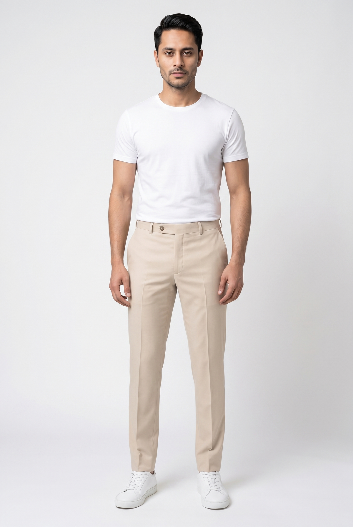 Men's Creamy Formal Dress Pants