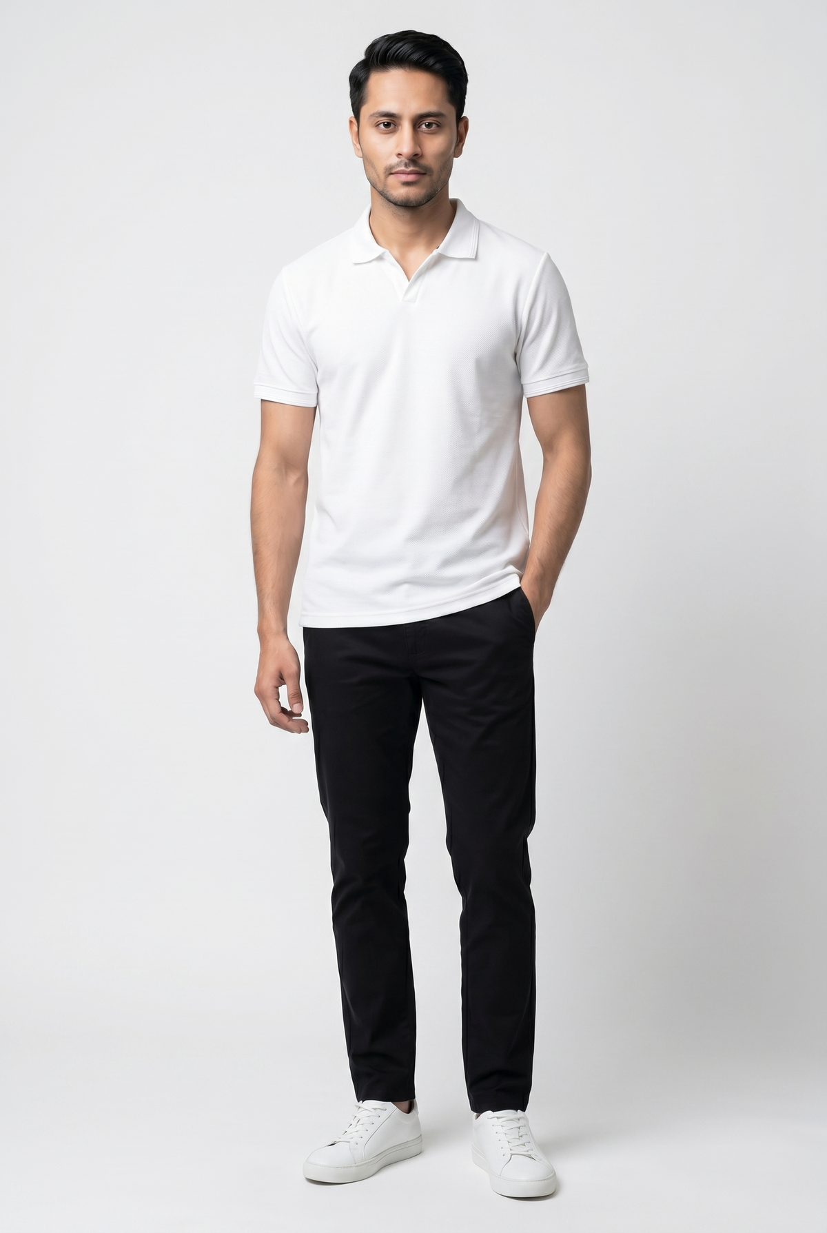 Garderobe White Popcorn Polo