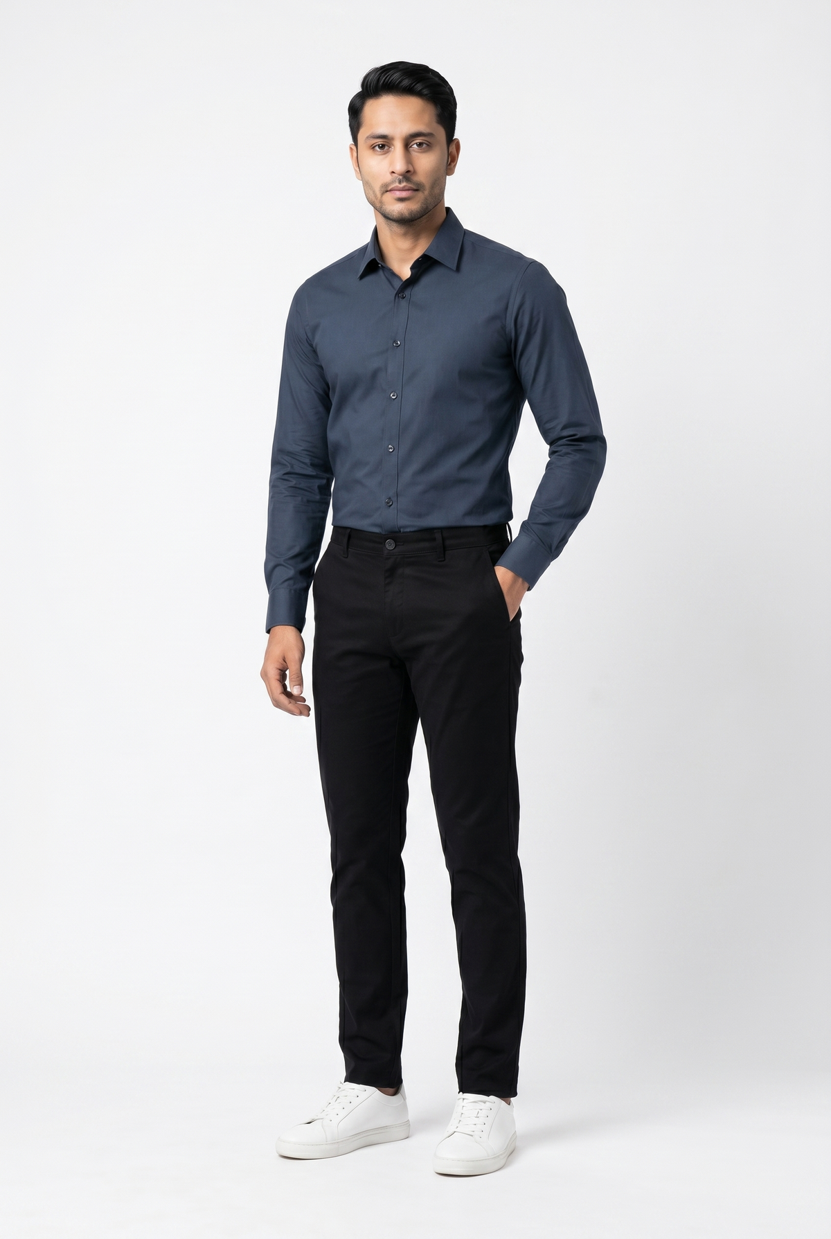 Men's Zinc Blue Formal Shirt – Executive Series