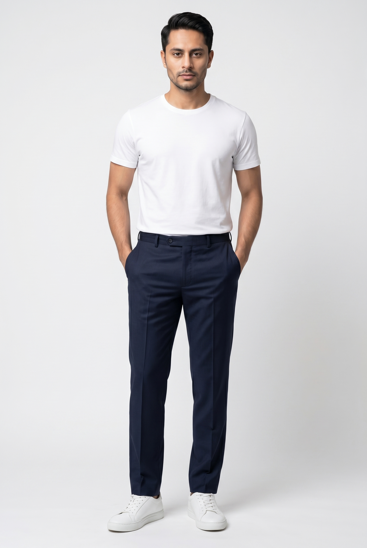 Men's Navy Blue Formal Dress Pants
