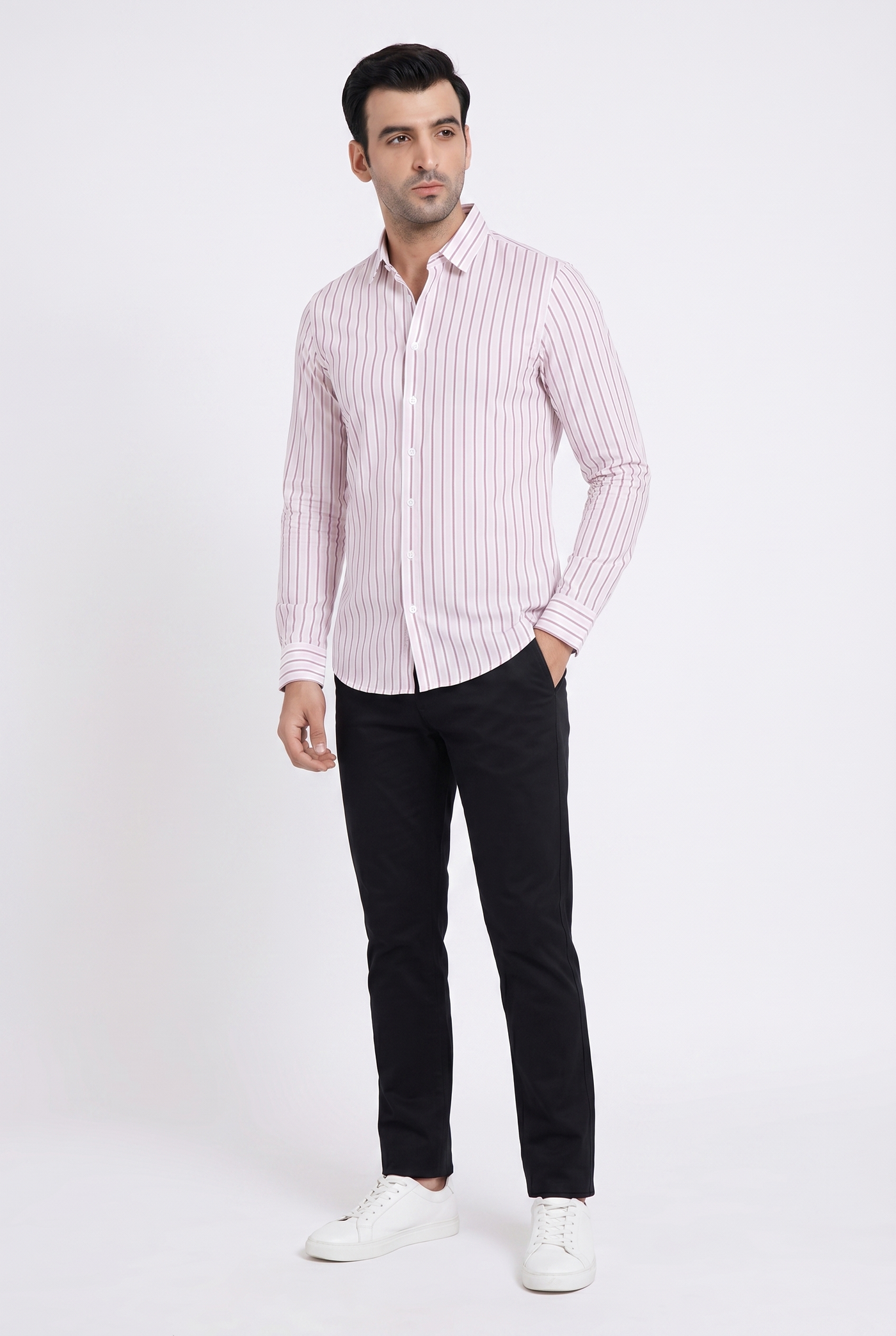 Built to hold its line — Men's Pink Lining Shirt