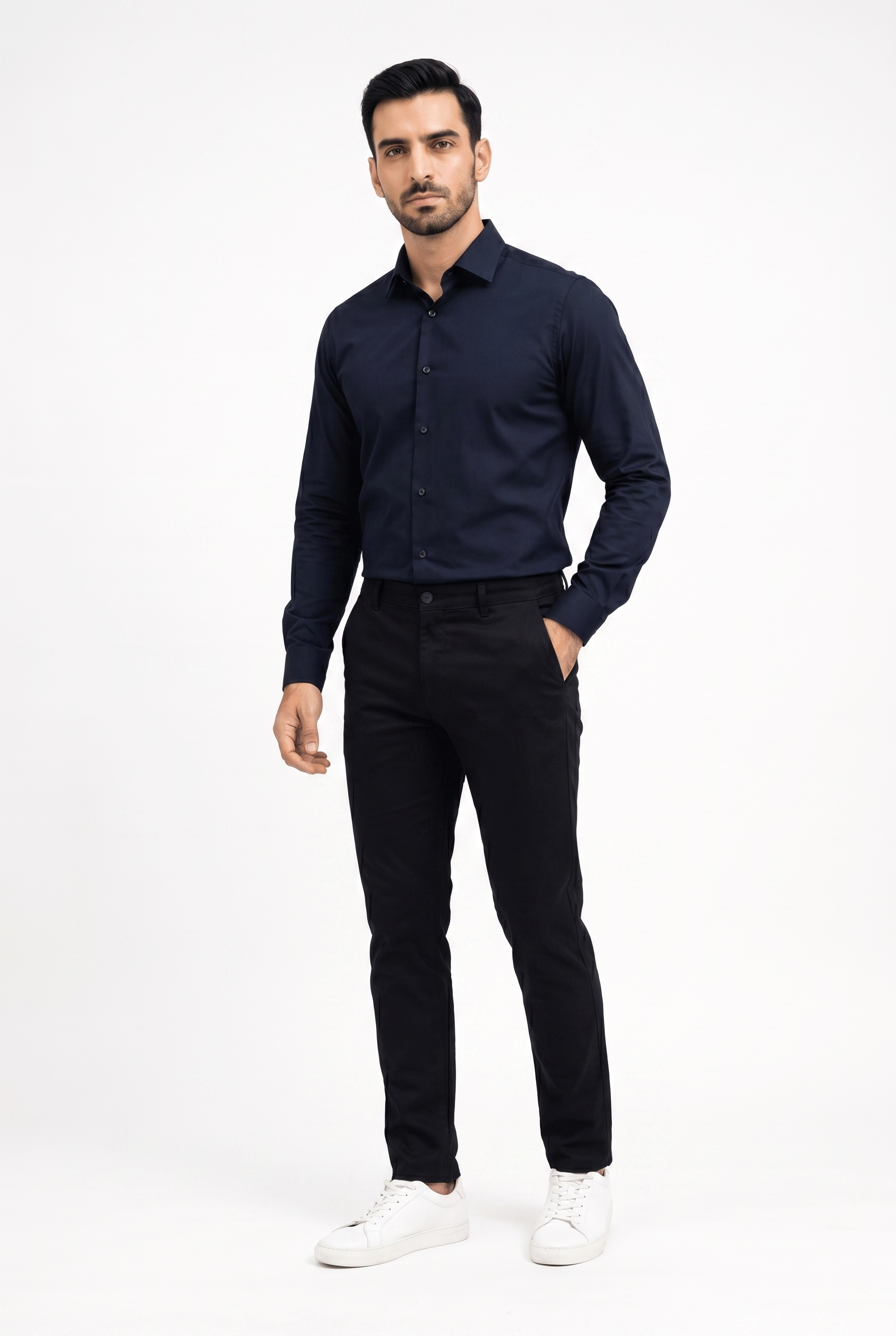 Men's Navy Blue Formal Shirt – Executive Series