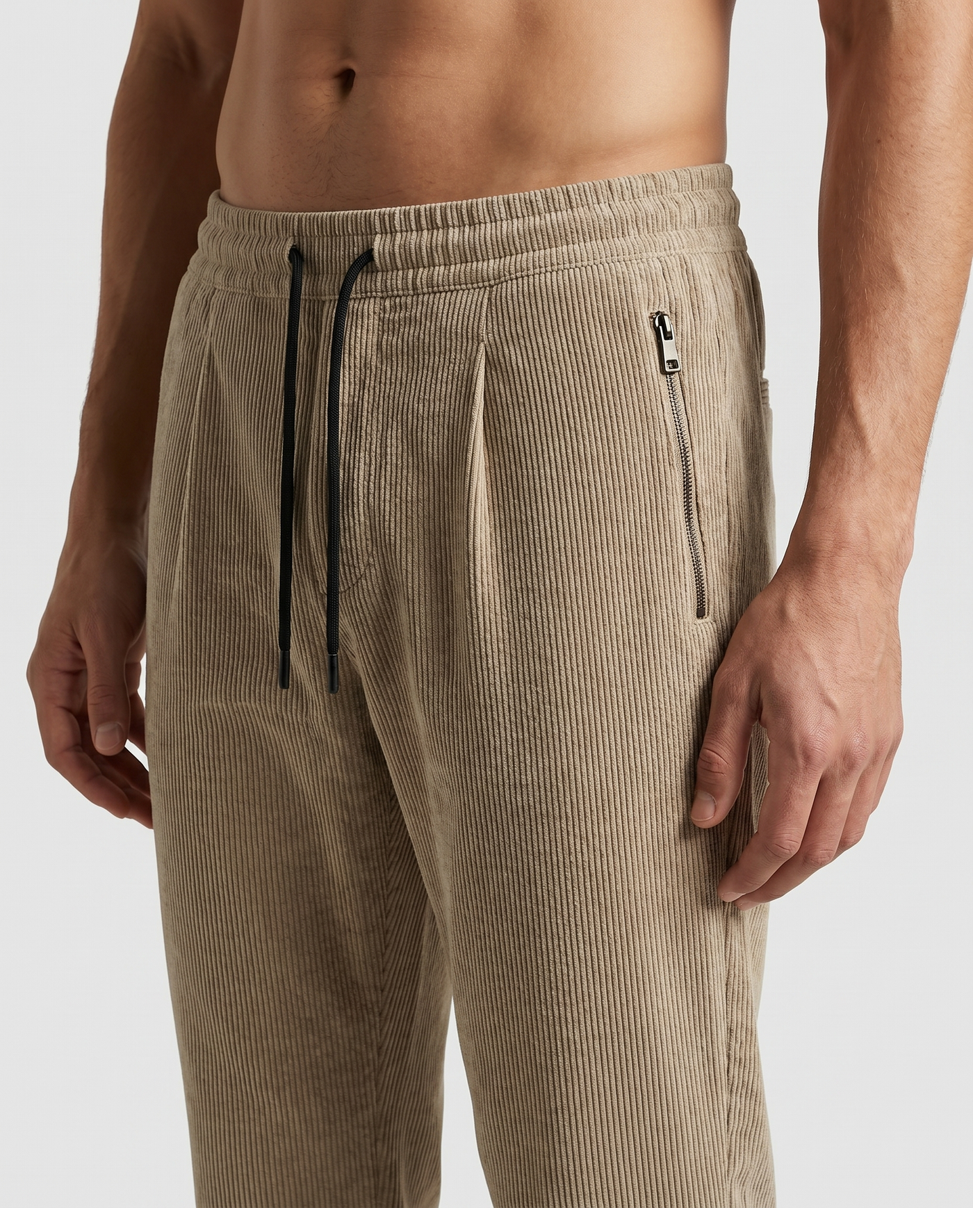 Built to hold its line — Creamy Knitted Trouser - Regular-fit